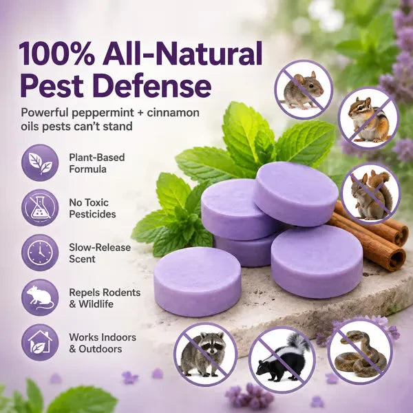 Natural Scented Pest Repellent Pucks – Multi-Pest Protection for Home, Garage & Outdoors