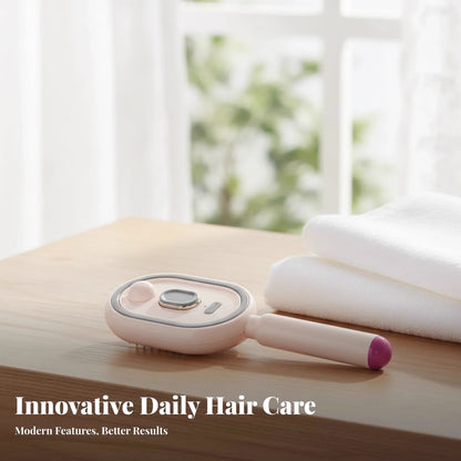 4-in-1 Electric Mist Hair Brush – Smooth Frizz, Detangle & Refresh Hair