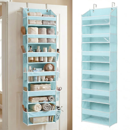 Over the Door Organizer with Pockets for Bedroom, Bathroom, Nursery & Closet Storage