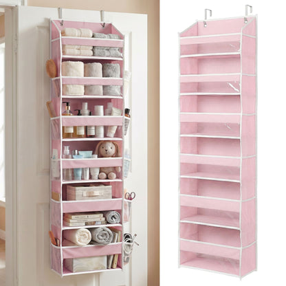 Over the Door Organizer with Pockets for Bedroom, Bathroom, Nursery & Closet Storage