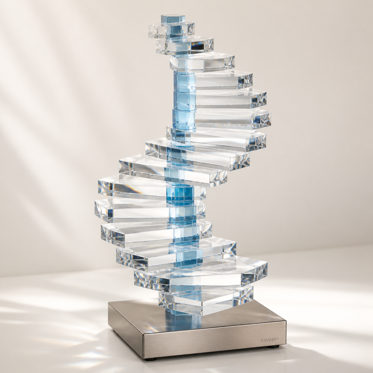 Glacier Stair Crystal Sculpture by zaviqen