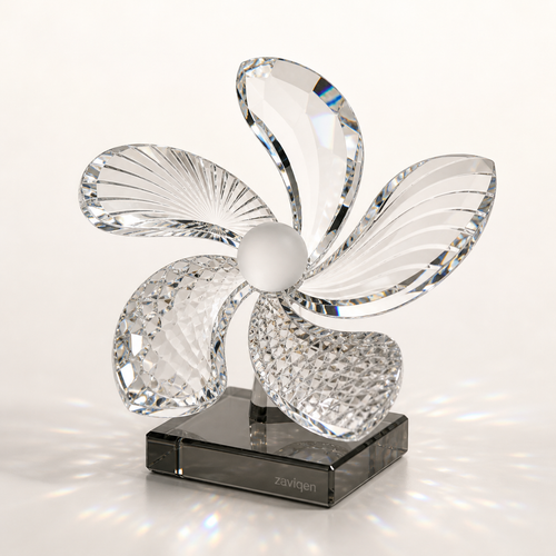 Orbit Bloom Crystal Sculpture by zaviqen