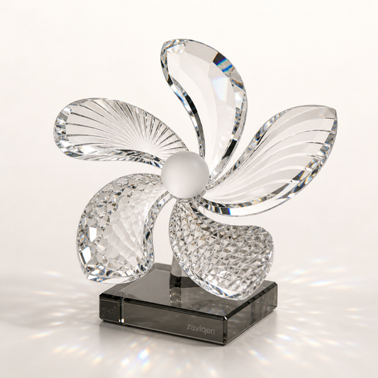 Orbit Bloom Crystal Sculpture by zaviqen