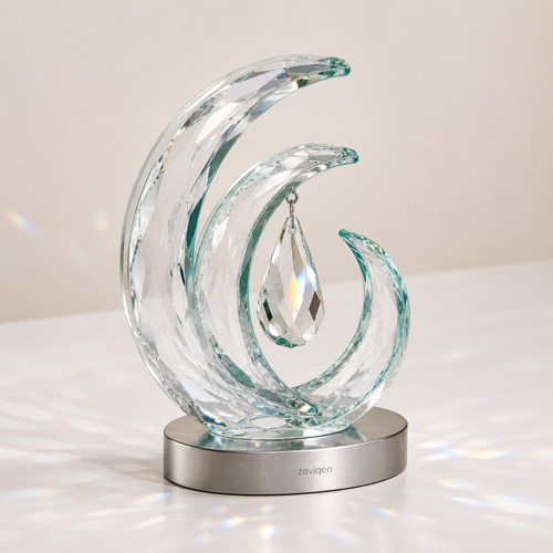 Prism Tide Crystal Sculpture by zaviqen